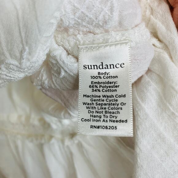 Sundance Cream Lace Blosue Eyelet Sz Small - Picture 4 of 4